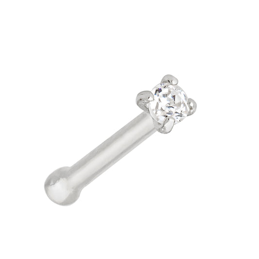 Jewelry Avalanche 1.5mm-3mm CZ Solid 22G 14K Gold Nose Bone Nose Stud