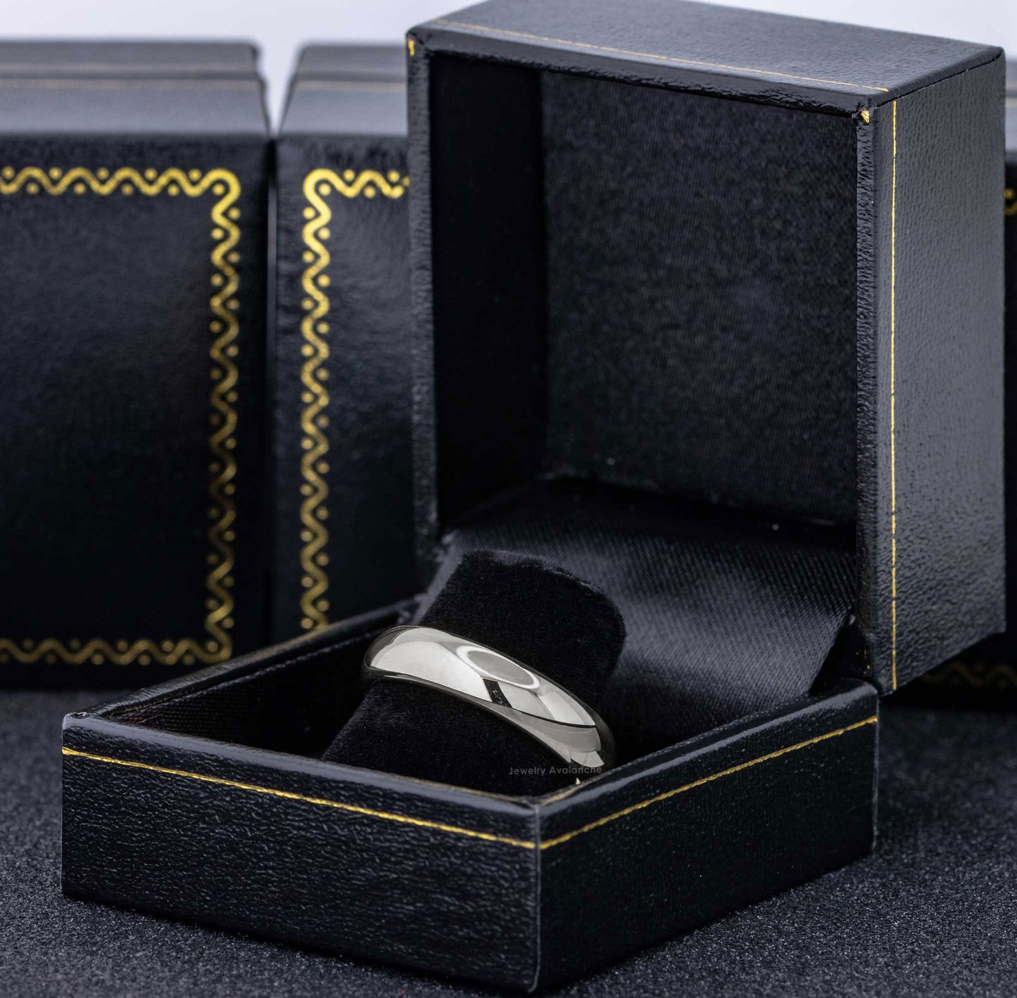 Jewelry Avalanche Polished Shiny Dome Tungsten Carbide Men Women Wedding Band, Comfort-fit