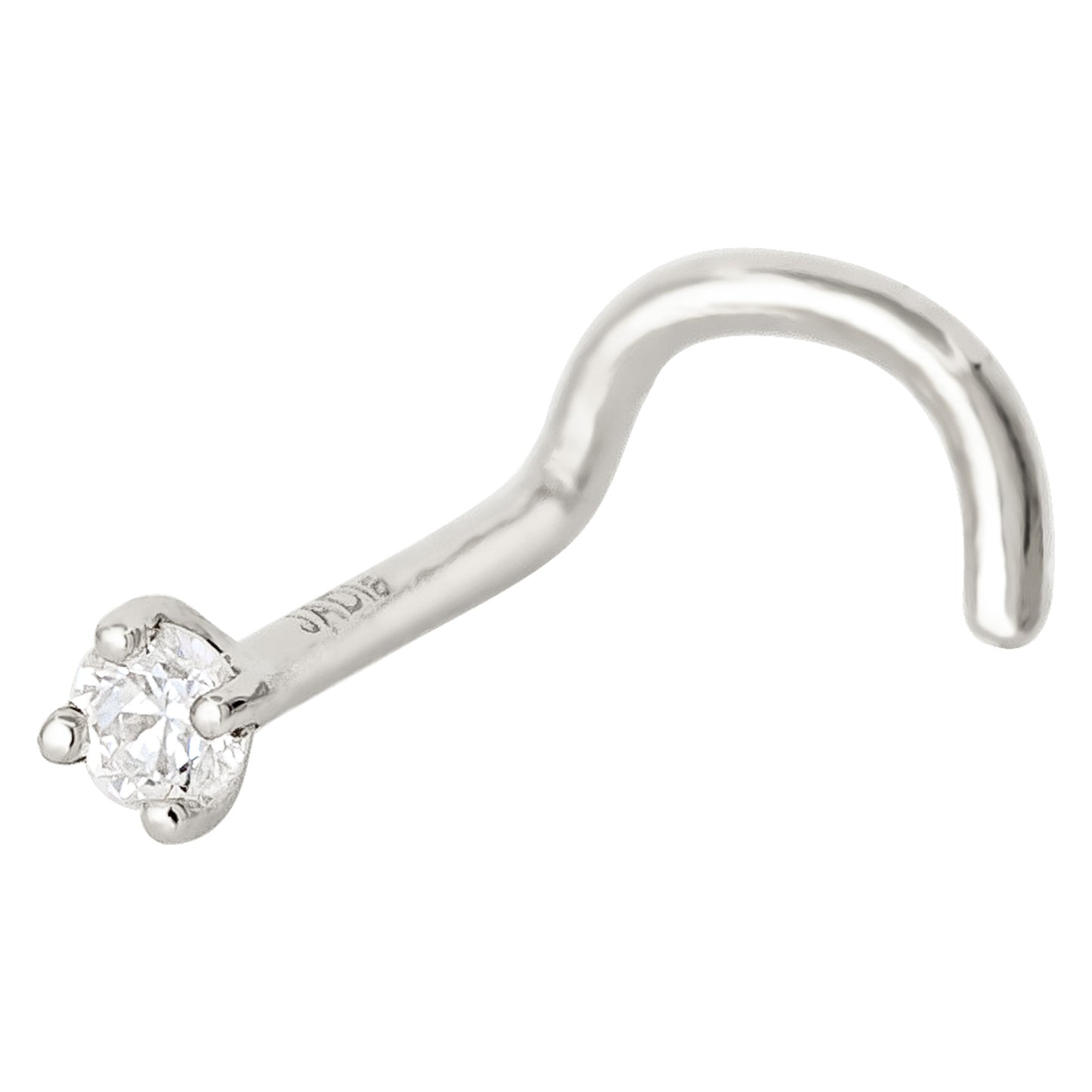 Jewelry Avalanche 20G 14K Gold Diamond Nose Screw Ring Stud