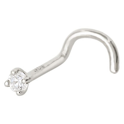 Jewelry Avalanche 20G 14K Gold Diamond Nose Screw Ring Stud