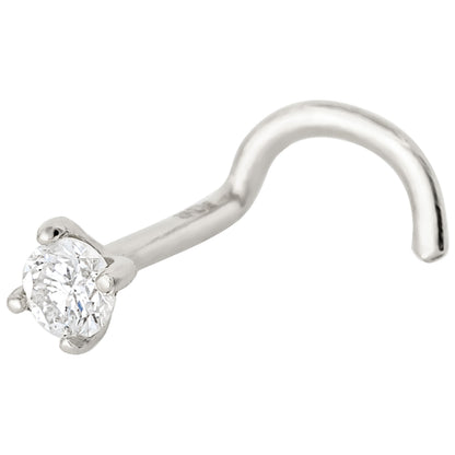 Jewelry Avalanche 20G 14K Gold Diamond Nose Screw Ring Stud
