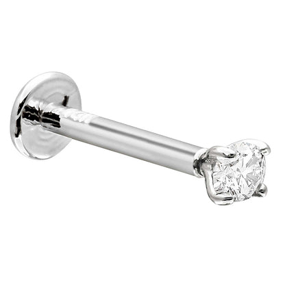 Jewelry Avalanche Unisex 16G 14K Gold 2.5mm Moissanite Labret Studs, Monroe, Lip Ring, 16G