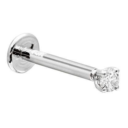 Jewelry Avalanche Unisex 16G 14K Gold 2mm Moissanite Labret Studs, Monroe, Lip Ring, 16G