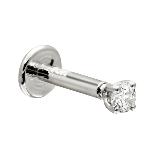 Jewelry Avalanche Unisex 16G 14K Gold 2mm Moissanite Labret Studs, Monroe, Lip Ring, 16G