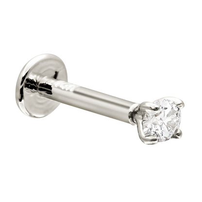 Jewelry Avalanche Unisex 16G 14K Gold 2.5mm Moissanite Labret Studs, Monroe, Lip Ring, 16G