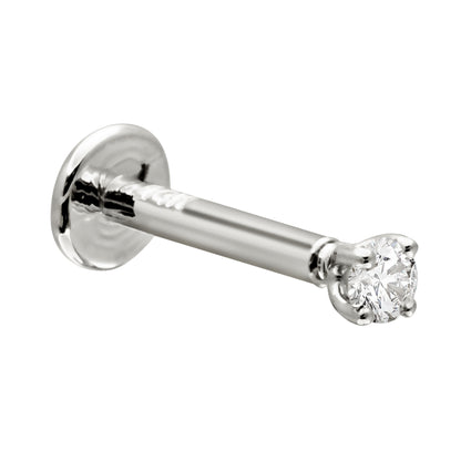 Jewelry Avalanche Unisex 16G 14K Gold 2mm Moissanite Labret Studs, Monroe, Lip Ring, 16G