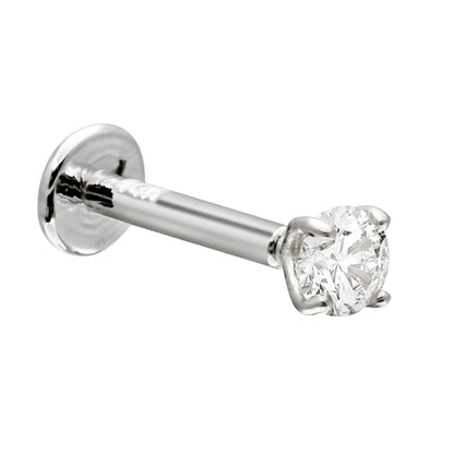 Jewelry Avalanche Unisex 16G 14K Gold 3mm Moissanite Labret Studs, Monroe, Lip Ring, 16G