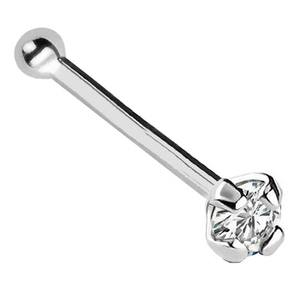 Jewelry Avalanche 22G 14K Gold Ball-end Nose Stud with Diamond
