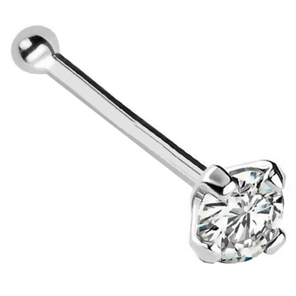 Jewelry Avalanche 22G 14K Gold Ball-end Nose Stud with Diamond