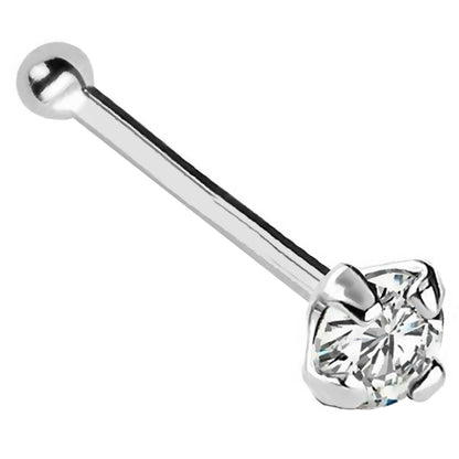 Jewelry Avalanche 22G 14K Gold Ball-end Nose Stud with Diamond