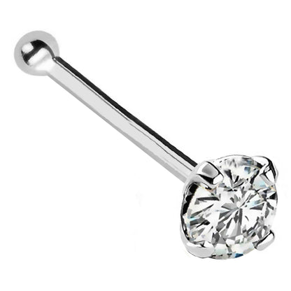 Jewelry Avalanche 22G 14K Gold Ball-end Nose Stud with Diamond