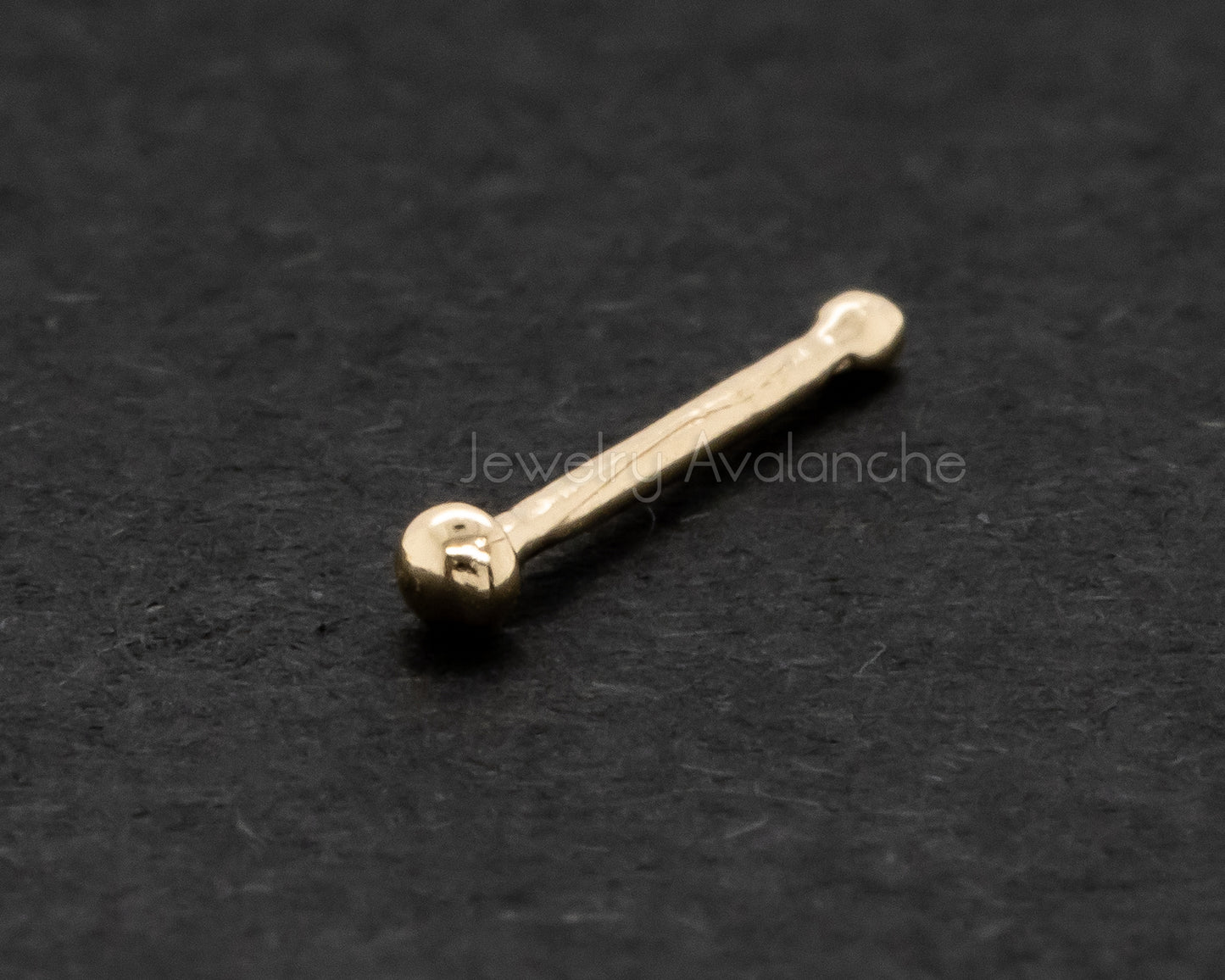 Jewelry Avalanche Solid 22G 14K Yellow Gold Ball-end Nose Bone Nose Ring Stud