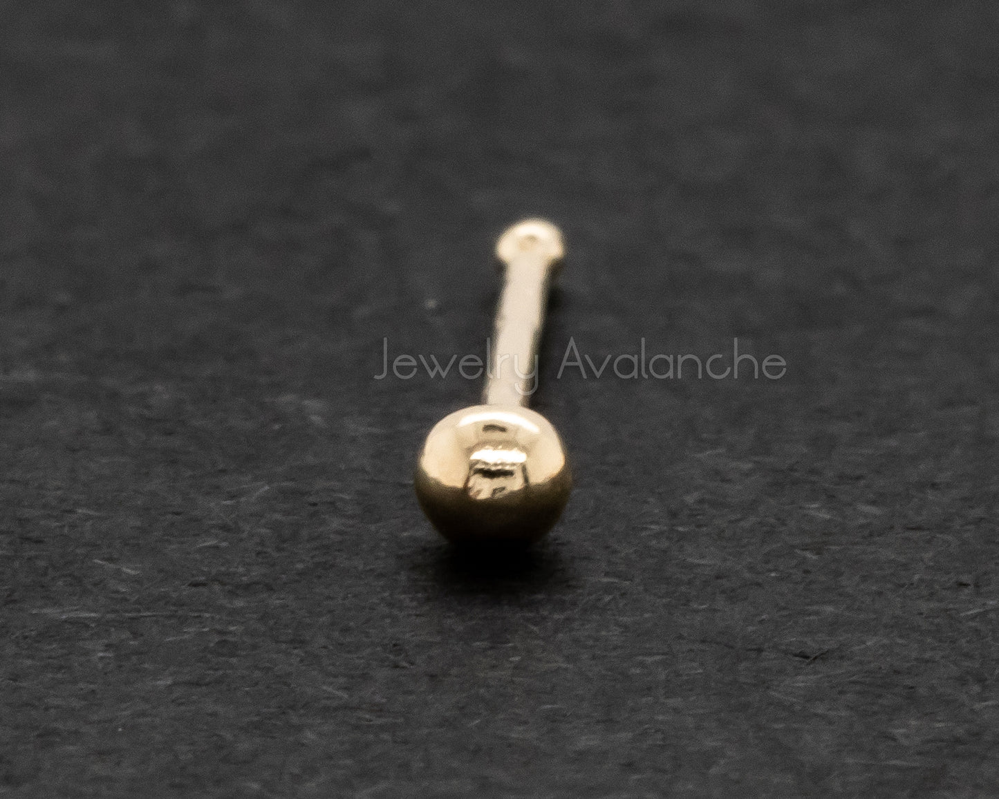 Jewelry Avalanche Solid 22G 14K Yellow Gold Ball-end Nose Bone Nose Ring Stud