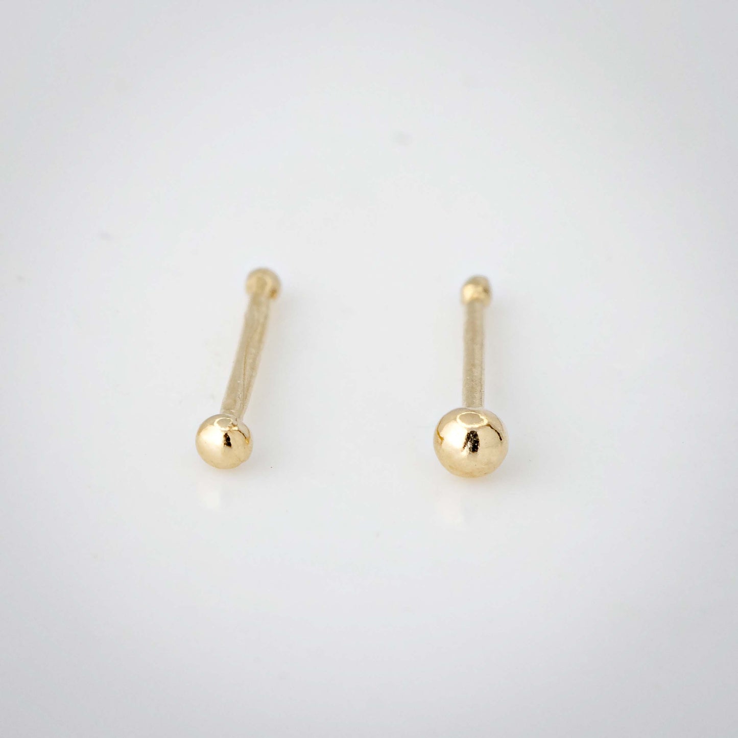 Jewelry Avalanche Solid 22G 14K Yellow Gold Ball-end Nose Bone Nose Ring Stud