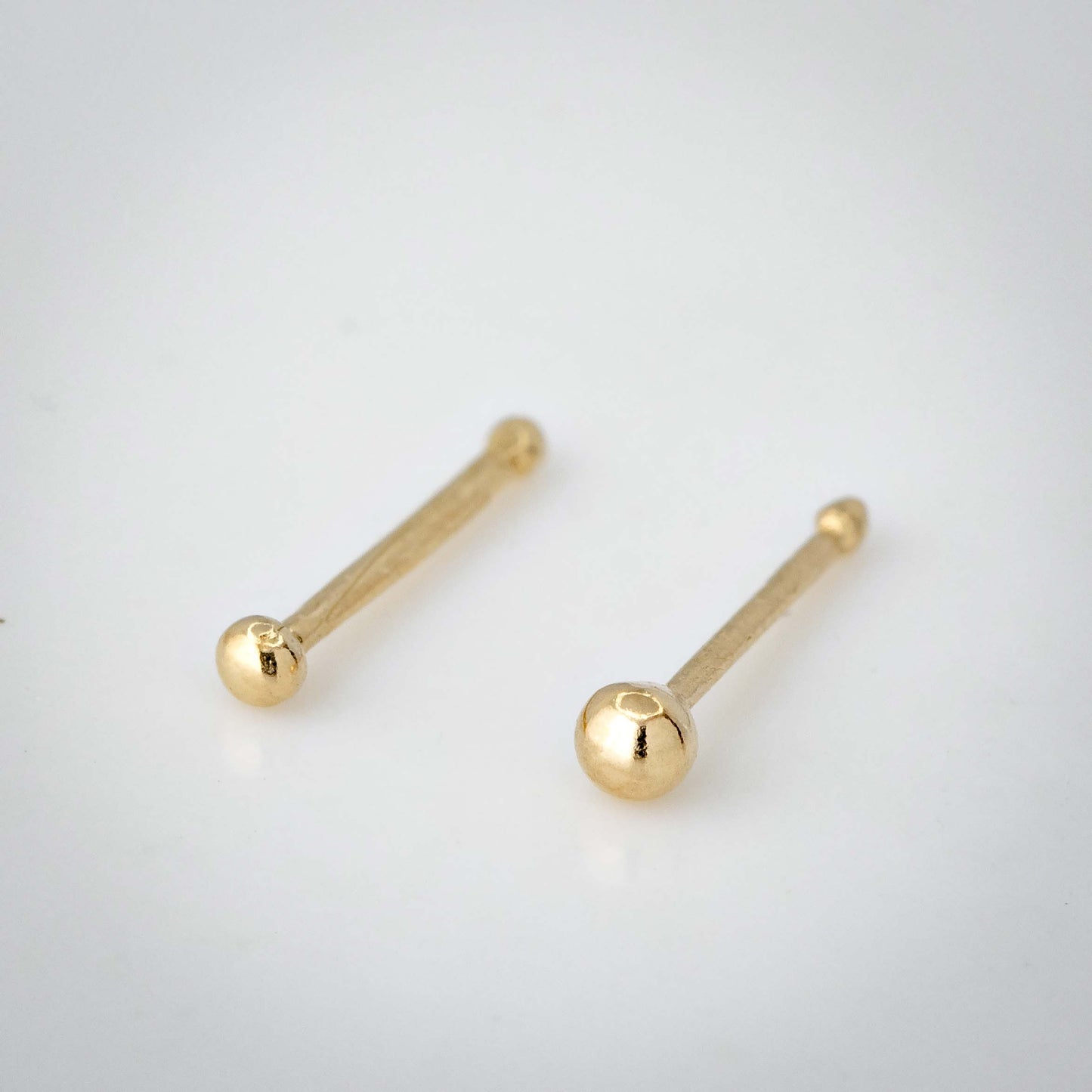 Jewelry Avalanche Solid 22G 14K Yellow Gold Ball-end Nose Bone Nose Ring Stud