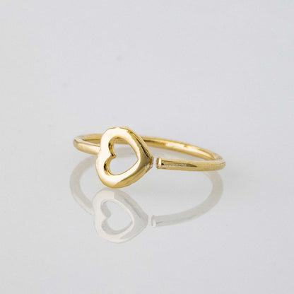 Jewelry Avalanche 14K Gold Plain Heart Nose Hoop – Polished 20G Twist Open Nose Ring