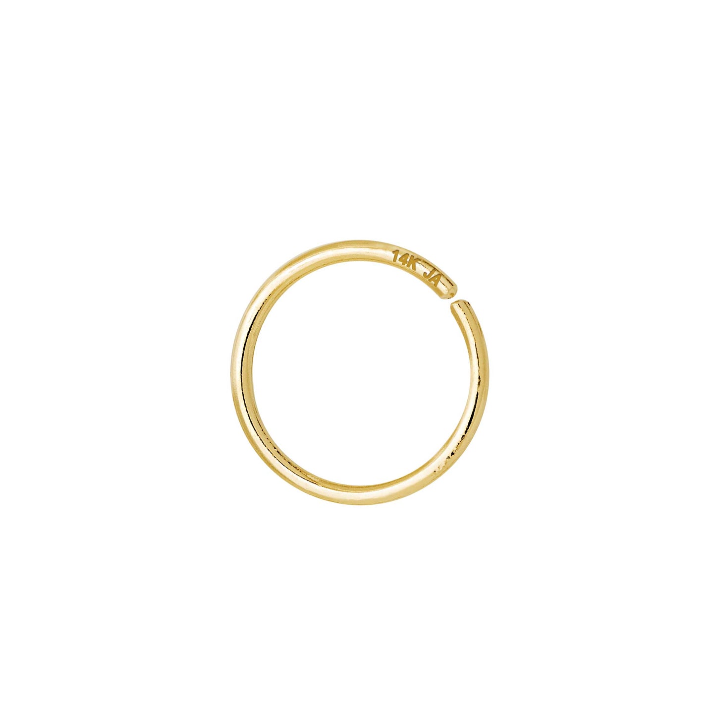 Jewelry Avalanche 20G 14K Yellow Gold Seamless Nose Hoop Ring, Twist-open Ring