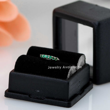 Jewelry Avalanche Unisex 20G 14K Gold Emerald Nose Hoop, 6mm(1/4") Nose Ring