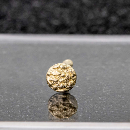 Jewelry Avalanche 20G 14K Yellow Gold Round Nugget Nose Bone Nose Ring Stud