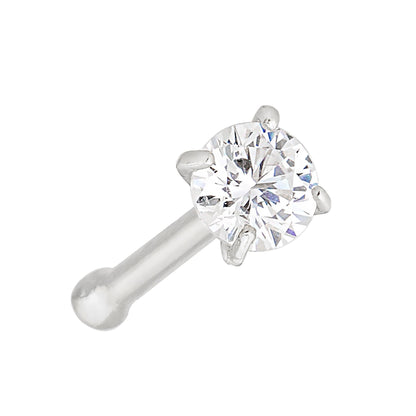 Jewelry Avalanche 1.5mm-3mm CZ Solid 22G 14K Gold Nose Bone Nose Stud