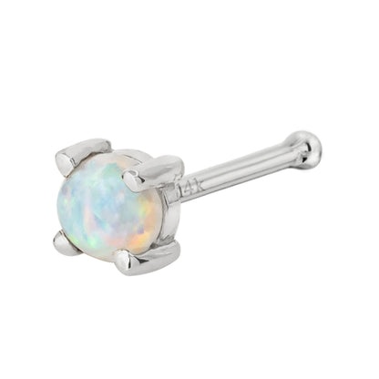 Jewelry Avalanche Natural Australian Opal Nose Stud 22G 14K Gold Nose Bone Nose Ring Stud