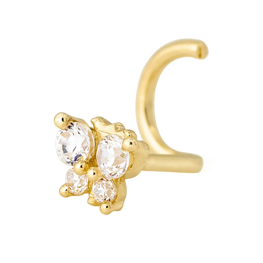Jewelry Avalanche 20G 14K Yellow Gold Butterfly Nose Screw Nose Ring Stud