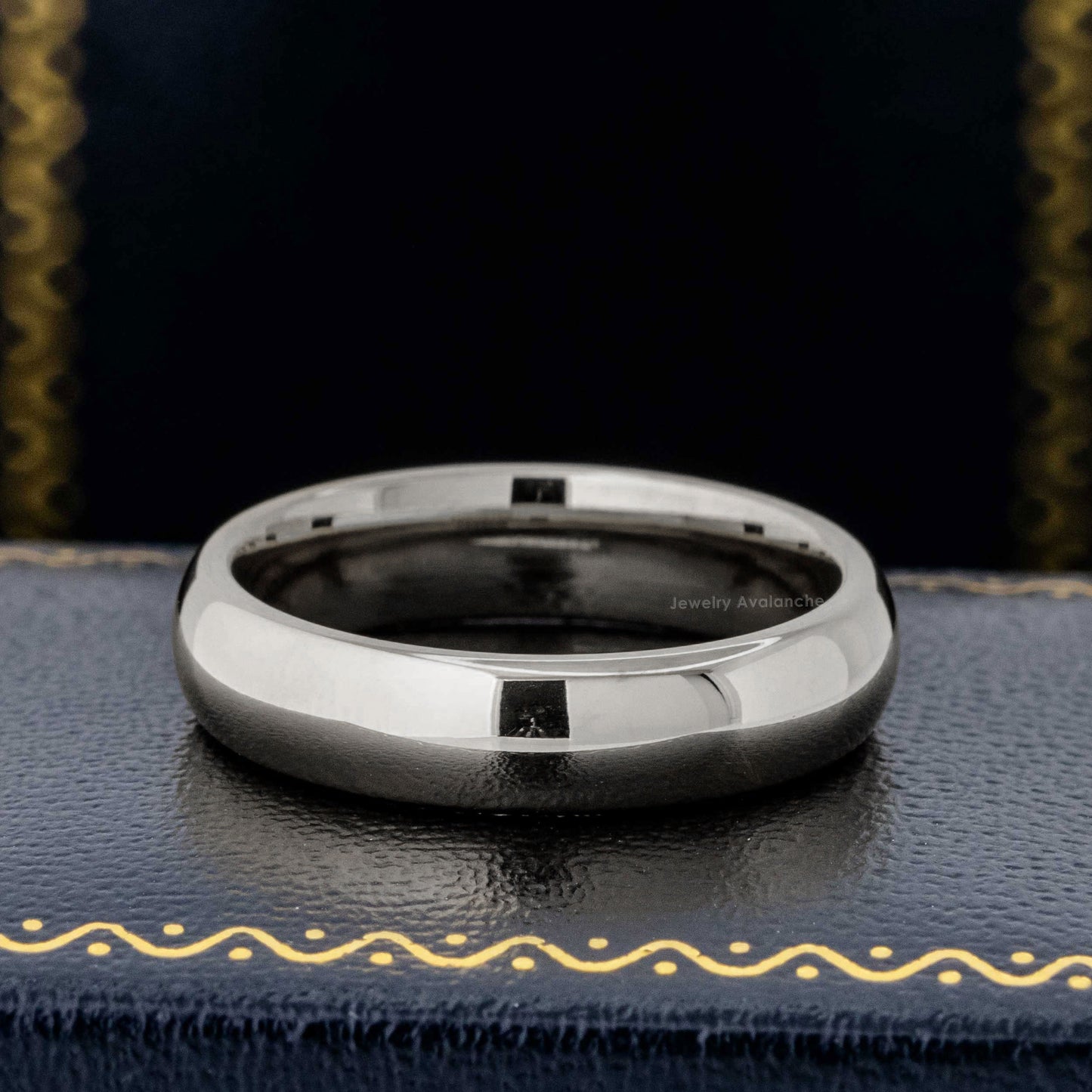 Jewelry Avalanche Polished Shiny Dome Tungsten Carbide Men Women Wedding Band, Comfort-fit