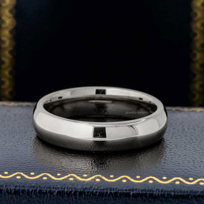 Jewelry Avalanche Polished Shiny Dome Tungsten Carbide Men Women Wedding Band, Comfort-fit