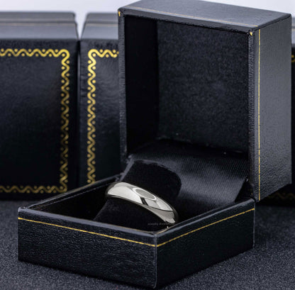 Jewelry Avalanche Polished Shiny Dome Tungsten Carbide Men Women Wedding Band, Comfort-fit