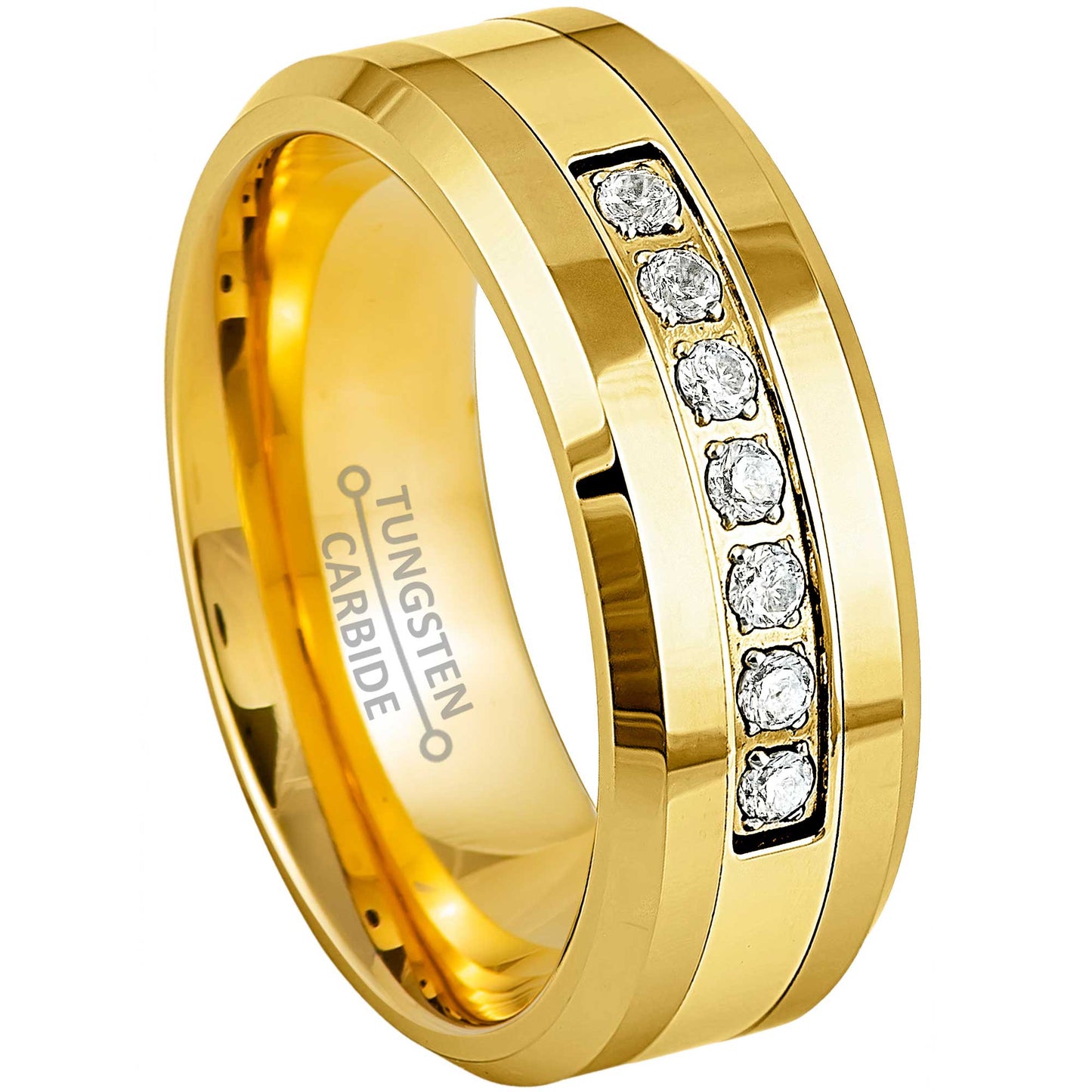 jewelry-avalanche-polished-gold-ip-white-round-cz-beveled-tungsten-carbide-wedding-band-comfort-fit-8mm
