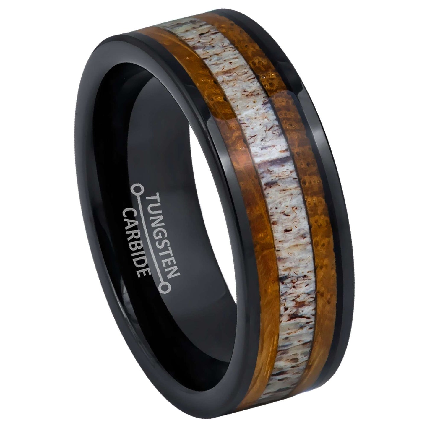 jewelry-avalanche-mens-tungsten-carbide-oak-barrel-antler-wedding-band-comfort-fit-pipe-cut