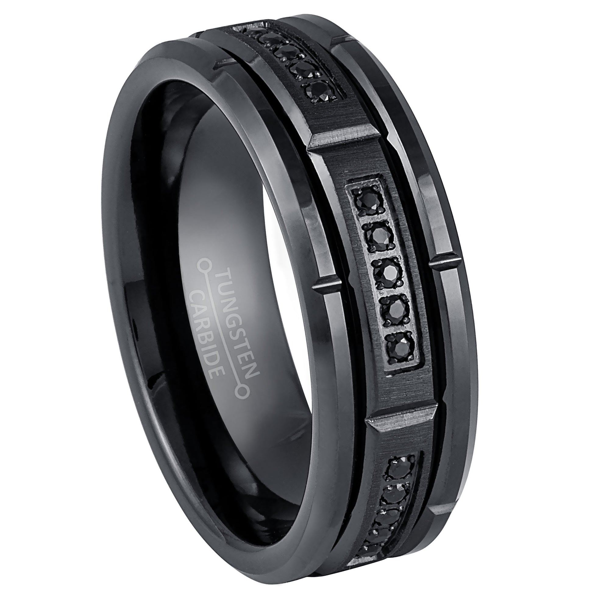 jewelry-avalanche-black-ip-sectional-set-cz-beveled-tungsten-carbide-wedding-band-comfort-fit-8mm