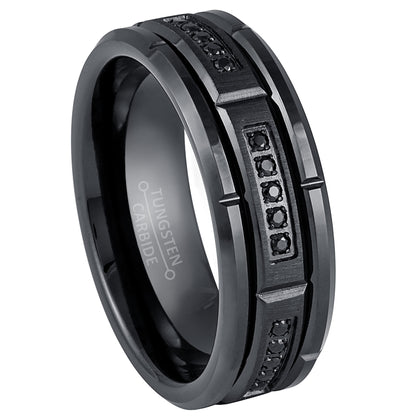 jewelry-avalanche-black-ip-sectional-set-cz-beveled-tungsten-carbide-wedding-band-comfort-fit-8mm
