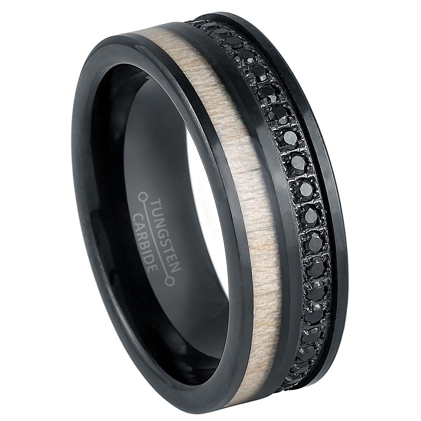 jewelry-avalanche-black-ip-eternity-cz-with-white-wood-inlay-pipe-cut-tungsten-carbide-wedding-band-comfort-fit-8mm