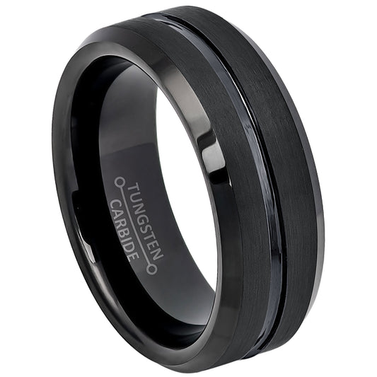 jewelry-avalanche-black-brushed-sides-grooved-center-beveled-tungsten-carbide-wedding-band-comfort-fit-8mm