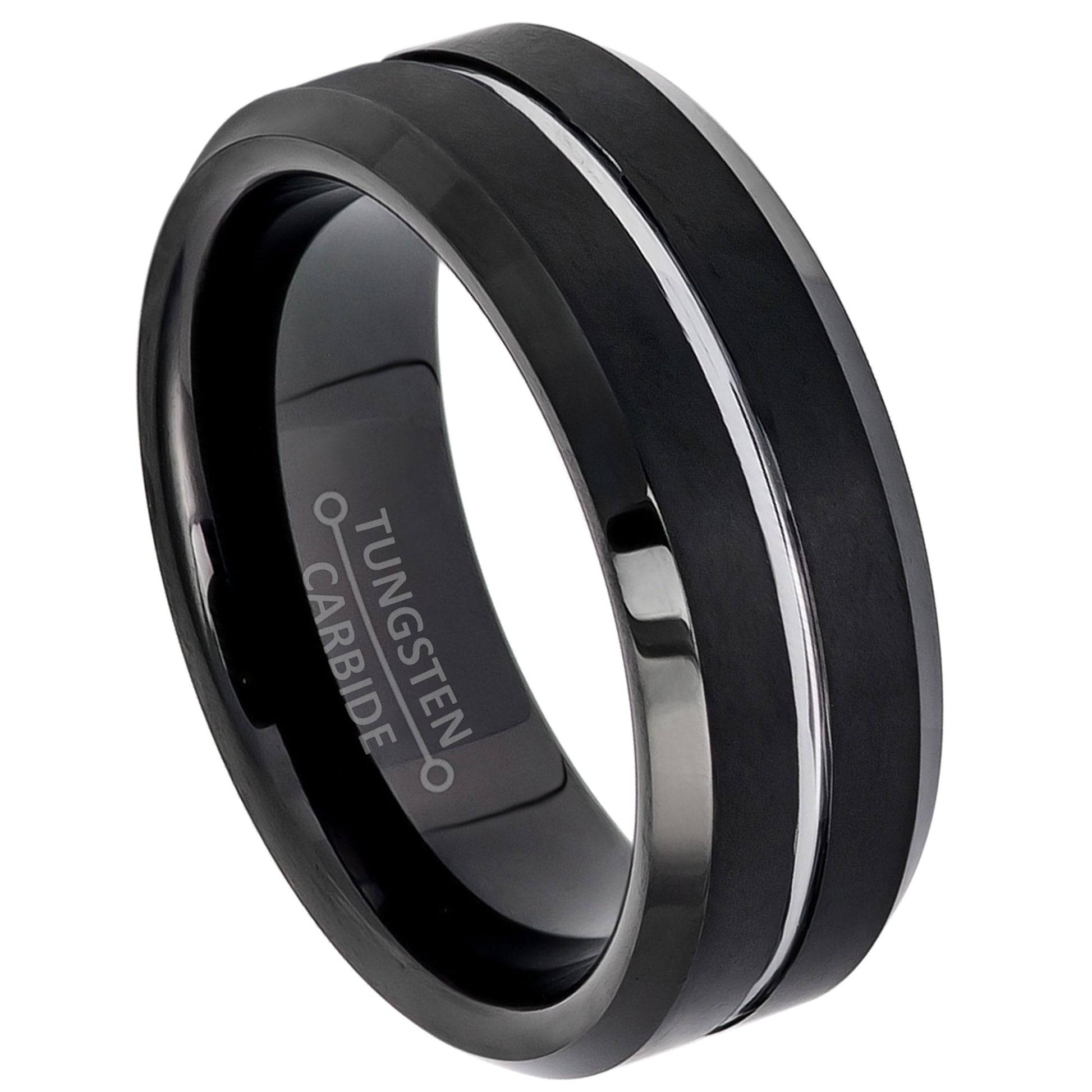 jewelry-avalanche-black-brushed-sides-silver-grooved-center-beveled-tungsten-carbide-wedding-band-comfort-fit-8mm
