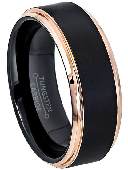 jewelry-avalanche-matte-finish-mens-black-rose-gold-tungsten-carbide-wedding-band-comfort-fit-stepped-edge-8mm