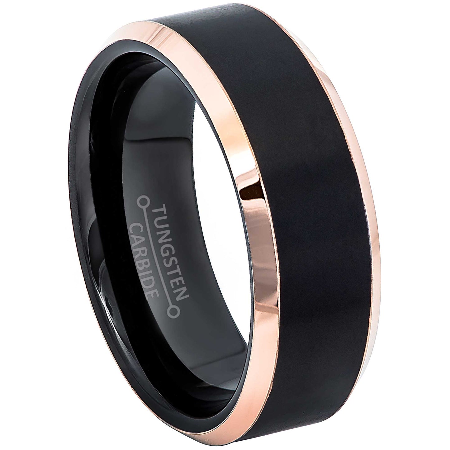 jewelry-avalanche-matte-finish-mens-black-rose-gold-tungsten-carbide-wedding-band-comfort-fit-beveled-edge-8mm