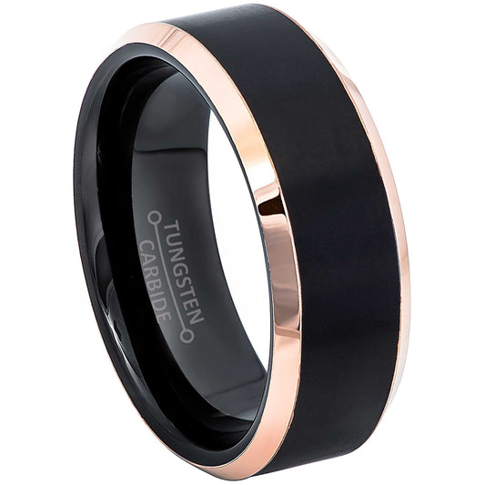 jewelry-avalanche-matte-finish-mens-black-rose-gold-tungsten-carbide-wedding-band-comfort-fit-beveled-edge-8mm
