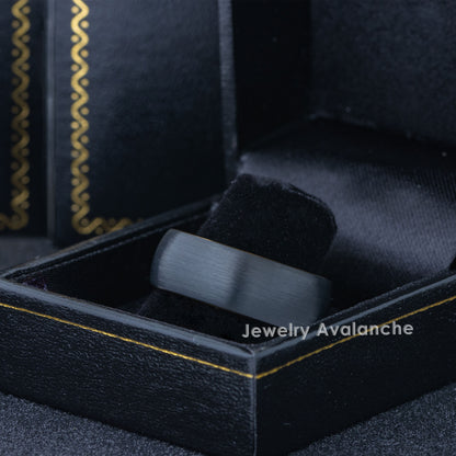 Jewelry Avalanche 8mm Dome Gold & Black IP Tungsten Carbide Mens Wedding Band