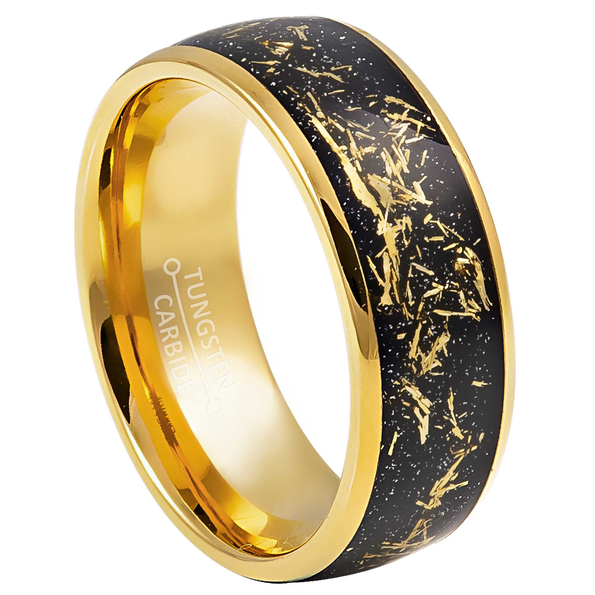 jewelry-avalanche-gold-ip-imitation-meteorite-inlay-dome-tungsten-carbide-wedding-band-comfort-fit-8mm