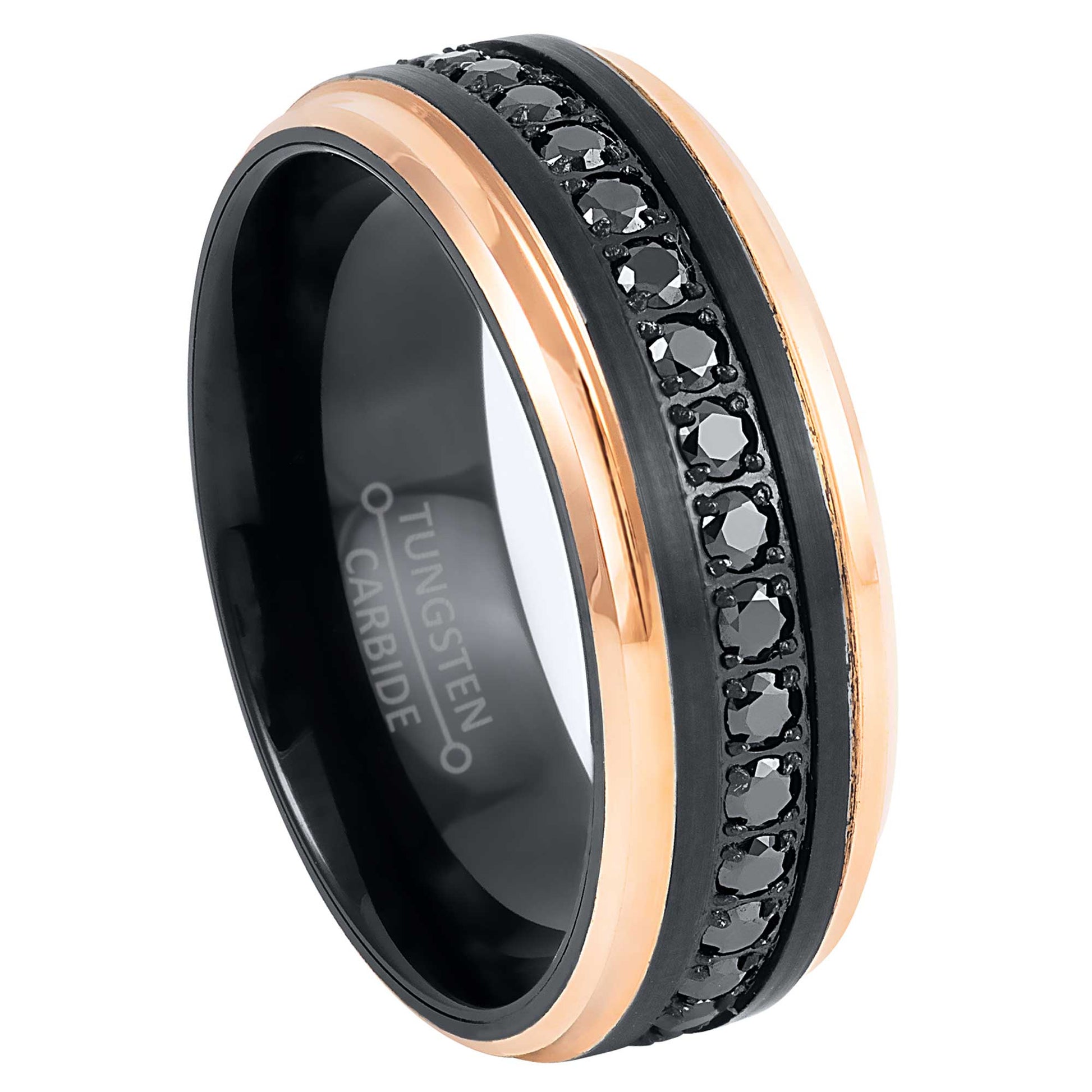 jewelry-avalanche-black-ip-eternity-cz-brushed-rose-gold-ip-stepped-tungsten-carbide-wedding-band-comfort-fit-8mm-#925