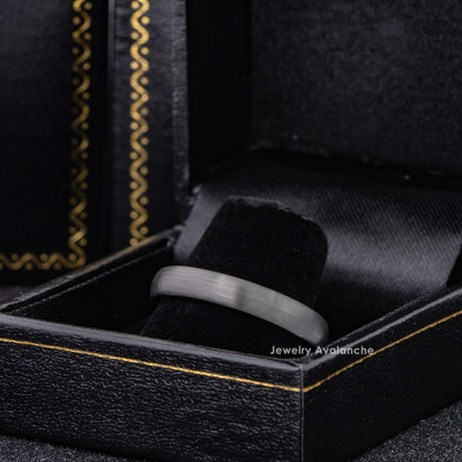 Jewelry Avalanche 4mm Dome Gunmetal IP Tungsten Carbide Mens Womens Wedding Band